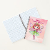 Pink Fairy Notebook Notizheft Gezeichnet für Mädch Notizblock (Innenseite)