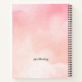 Pink Fairy Notebook Notizheft Gezeichnet für Mädch Notizblock (Rückseite)