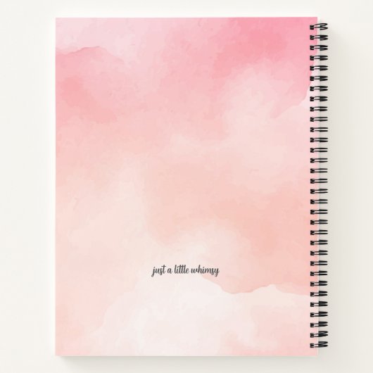 Pink Fairy Notebook Notizheft Gezeichnet für Mädch Notizblock (Rückseite)