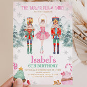 Pink Fairy Nutcracker Geburtstag Winter Einladung
