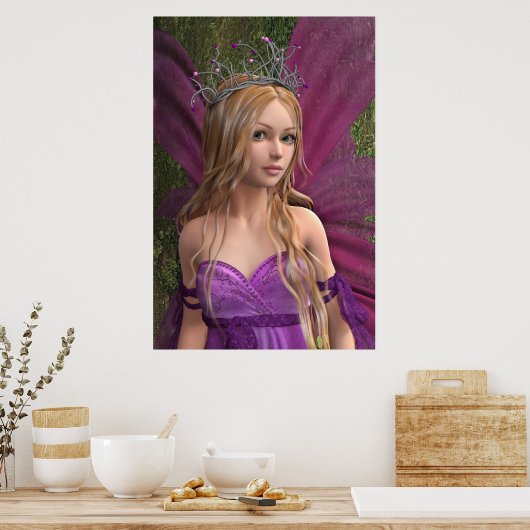 Pink Fairy Poster (Küche)