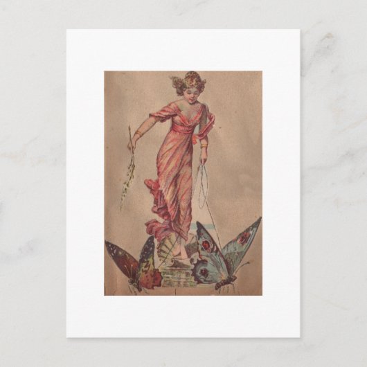 Pink Fairy Postkarte (Vorderseite)