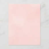 Pink Fairy Tale Storybook Burg Hochzeitsempfang Begleitkarte (Rückseite)