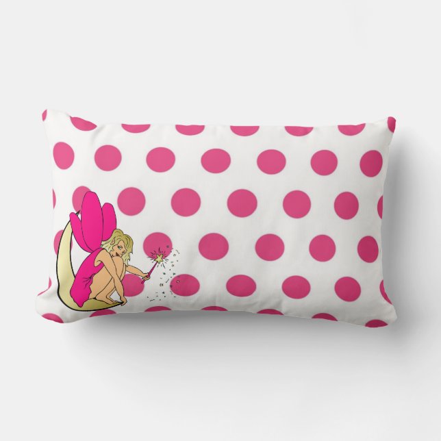 Pink Fairy Throw Kissen (Vorderseite)