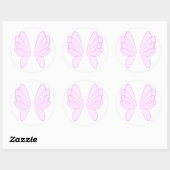 Pink Fairy Wings Stickers (Blatt)