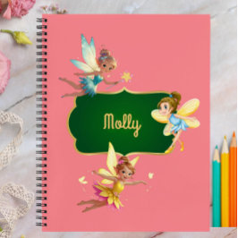 Pink Fairy Write & Zeichn Notebook for Girls Notizblock