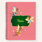 Pink Fairy Write & Zeichn Notebook for Girls Notizblock (Vorderseite)