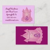 Pink Fairytale Burgen von Bellinzona Visitenkarte (Vorne/Hinten)