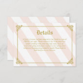 Pink Fairytale Details Karte (Vorne/Hinten)