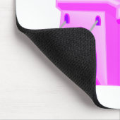 Pink Fairytale Hochzeitsburg Mousepad (Ecke)