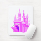 Pink Fairytale Hochzeitsburg Mousepad (Mit Mouse)