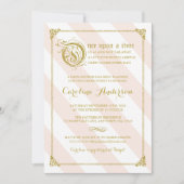 Pink Fairytale Princess Glitzer Kinderdusche einla Einladung (Vorderseite)