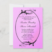 Pink Fairytale Wedding Einladung (Vorderseite)