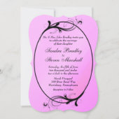 Pink Fairytale Wedding Einladung (Vorderseite)