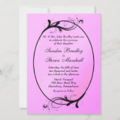 Pink Fairytale Wedding Einladung (Vorderseite)