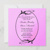 Pink Fairytale Wedding Einladung (Vorderseite)