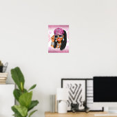 Pink Faith Over Fear Poster  (Heimbüro)
