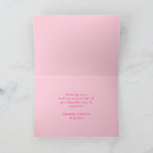 Pink FaLaLa Snowman Weihnachten Briefmarke Foto (Innenseite)