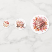 PINK FALL AUTUMENTIERTE POSTEN KONFETTI (Vorderseiten)