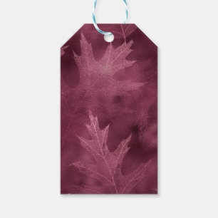 PINK FALL AUTUMN LEAVES GESCHENKANHÄNGER