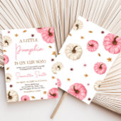 Pink Fall Little Pumpkin Baby Dusche Einladung