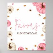 Pink Fall Little Pumpkin Baby Duwer Favoriten Poster (Vorne)