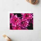 Pink Fall Mums Mitteilungskarte (Vorderseite/Rückseite Beispiel)