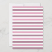 Pink Fall Pumpkin 1. Geburtstag Party Einladung (Rückseite)