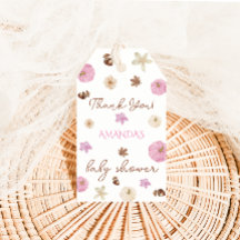 Pink Fall Pumpkin Baby Dusche Danke