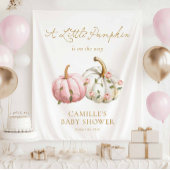 Pink Fall Pumpkin-Party Wandteppich
