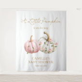 Pink Fall Pumpkin-Party Wandteppich (Vorderseite)