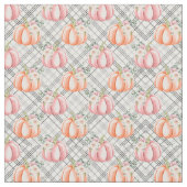 Pink Fall Pumpkin Pattern Stoff (Nahaufnahme)