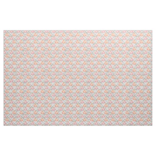 Pink Fall Pumpkin Pattern Stoff (Fat Quarter (45,7 x 55,9 cm))