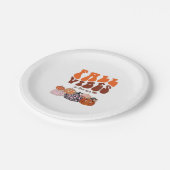 Pink Fall Pumpkin T - Shirt � Niedliche Herbst Gra Pappteller (Schrägansicht)