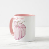 Pink Fall Themed Tasse (Vorderseite Links)