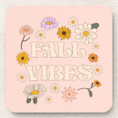 Pink Fall Vibes Getränkeuntersetzer (Vorderseite)