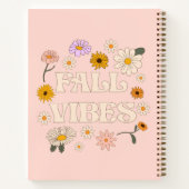 Pink Fall Vibes Notizblock (Rückseite)