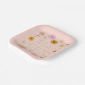 Pink Fall Vibes Pappteller (Gewinkelt)