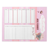 Pink Familienmahlplaner Notepad mit Koala Notizblock (Vorderseite)