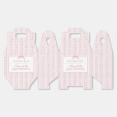 Pink Fancy Floral Baby Shower Gable Favor Geschenkschachtel (Ungeklappt)