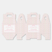 Pink Fancy Floral Birthday Party Gable Favor Geschenkschachtel (Ungeklappt)