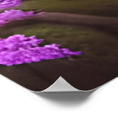 Pink Fantasy Blume Märchenprinzessin Kunst Poster (Ecke)