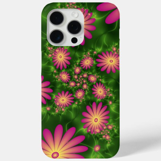 Pink Fantasy Blume Moderne Abstrakte Fraktal Kunst Case-Mate iPhone Hülle (Rückseite)