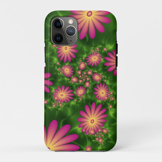 Pink Fantasy Blume Moderne Abstrakte Fraktal Kunst Case-Mate iPhone Hülle (Rückseite)