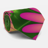 Pink Fantasy Blume Moderne Abstrakte Fraktal Kunst Krawatte (Gerollt)