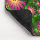 Pink Fantasy Blume Moderne Abstrakte Fraktal Kunst Mousepad (Ecke)
