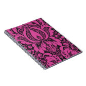 Pink Fantasy Floral Spiral Notebook Notizblock (Rechte Seite)