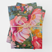 Pink Fantasy Flower Garden Geschenkpapier Set (Beispiel)