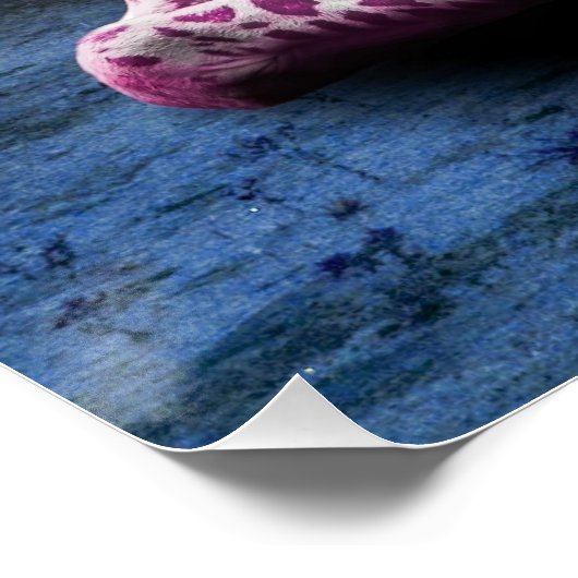 Pink Fantasy Giraffe Poster (Ecke)