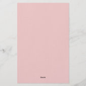 Pink Fantasy Lily Briefpapier (Rückseite)